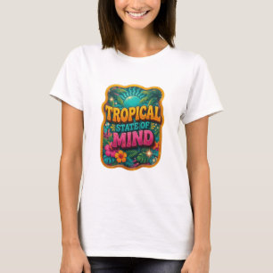 Grappig Oranje TROPISCHE GEESTESTOESTAND Maatwerk T-shirt