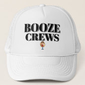 Grappig origineel honkbal cadeau-idee  DRANK-CREWS Trucker Pet (Voorkant)