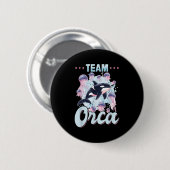 Grappig Orka Dierenteam Orca Ronde Button 5,7 Cm (Voorkant /achterkant)