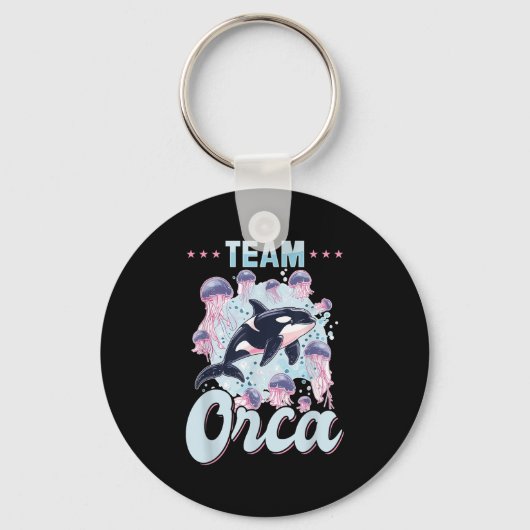 Grappig Orka Dierenteam Orca Sleutelhanger (Voorkant)
