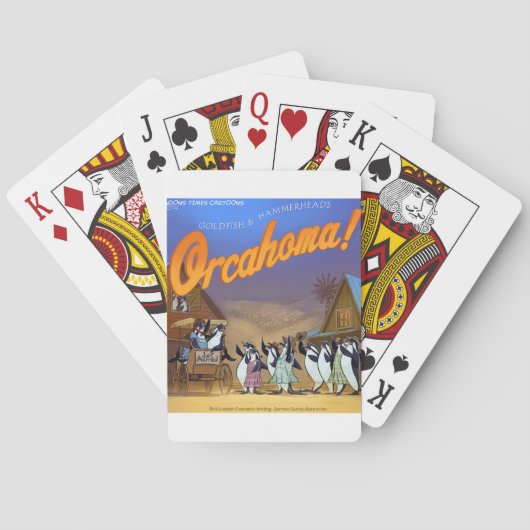 Grappig Orka Walvis Theater Pokerkaarten (Achterkant)
