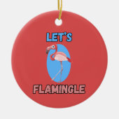 GRAPPIG! Ornament - Let's Flamingle - Flamingo (Voorkant)