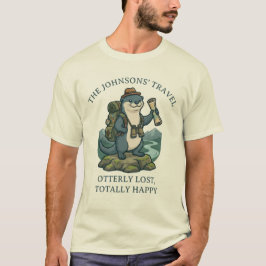 Grappig Otter Avontuur Reizen T-Shirt - Aangepast