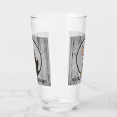 Grappig oud Buzzard's Tavern bierglas Glas (Rechts)