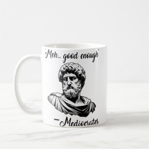 Grappig oud Grieks meh goed genoeg mediocrates Koffiemok