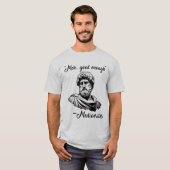Grappig oud Grieks meh goed genoeg mediocrates T-shirt (Voorkant volledig)