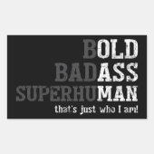 Grappig Oud Man Gezegde Gag Gift Vader Vaderdag Rechthoekige Sticker (Voorkant)