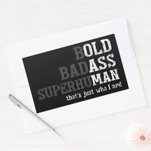 Grappig Oud Man Gezegde Gag Gift Vader Vaderdag Rechthoekige Sticker (Envelop)