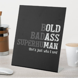 Grappig Oud Man Gezegde Gag Gift Vader Vaderdag Reclamebord Met Voetstuk