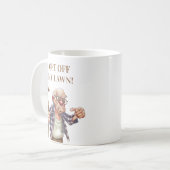 Grappig Oud Mean Man Cane Koffiemok (Voorkant links)