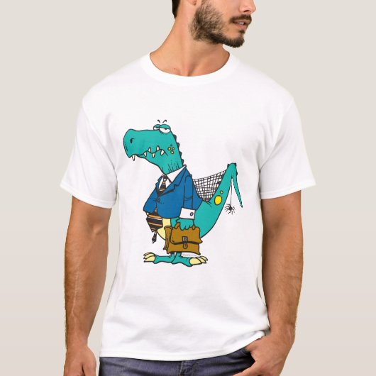 grappig oude dinosaurustekenfilm t-shirt (Voorkant)