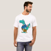 grappig oude dinosaurustekenfilm t-shirt (Voorkant volledig)