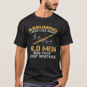 Grappig oude Mannen die van Bassoon houden T-shirt (Voorkant)