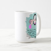 Grappig Oude Vrouw in een glazen blik Koffiemok (Voorkant rechts)