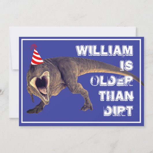 Grappig ouder dan vuil T-Rex Kaart (Voorkant)