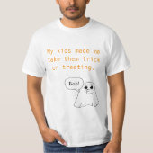 Grappig Ouder Halloween T-Shirt - "Mijn Kinder Mad (Voorkant)