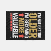 Grappig Ouder worden Meer Waardevolle Citaat Grafi Fleece Deken (Voorkant (Horizontaal))