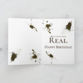 Grappig ouder worden over de heuvel Verjaardag Kaart (Binnen)