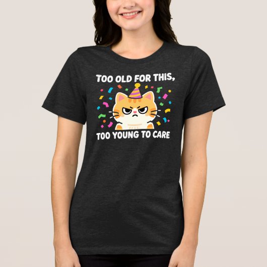 Grappig ouder worden verjaardagsfeestje T-shirt (Voorkant)