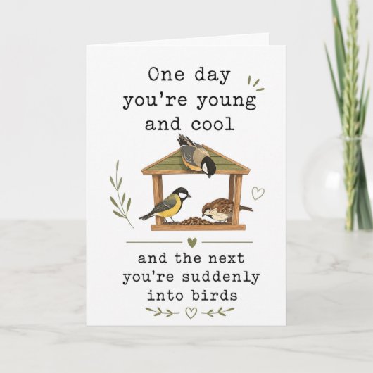 Grappig ouder worden Vogel moeder vader echtgenoot Kaart (Voorkant)