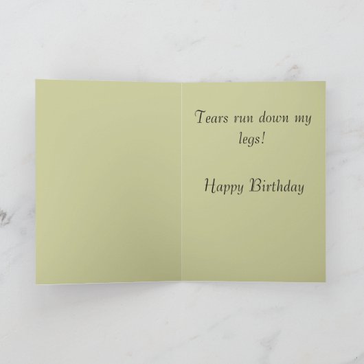 Grappig ouder worden wordt een oude verjaardag kaart (Binnen)