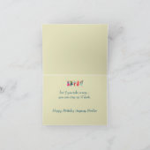 Grappig ouderdom over de heuvel, broeder kaart (Binnen)