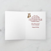 Grappig ouderdom, over de heuvel van de orthday Ow Kaart (Binnen)