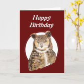 Grappig ouderdom, over de heuvel van de orthday Ow Kaart (Gele Bloem)