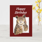 Grappig ouderdom, over de heuvel van de orthday Ow Kaart (Gele Bloem)