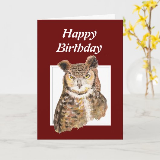 Grappig ouderdom, over de heuvel van de orthday Ow Kaart (Gele Bloem)