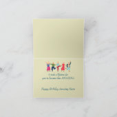 Grappig ouderdom over de heuvel, zuster kaart (Binnen)