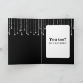 Grappig Ouderdom verjaardag citaat op zwart Kaart (Binnen)