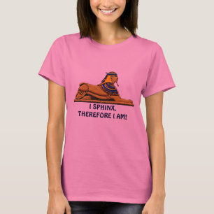 Grappig ouderlijk Egyptisch Sphinx Joke Design T-shirt