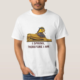 Grappig ouderlijk Egyptisch Sphinx Joke Design T-shirt