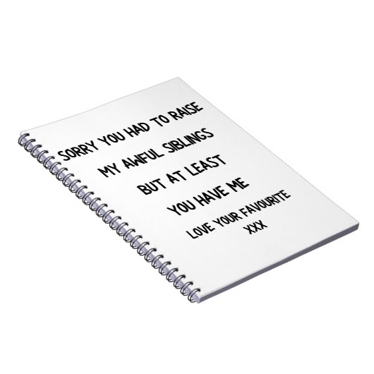 Grappig ouderlijk Notitieboek (Rechterzijde)