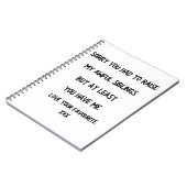 Grappig ouderlijk Notitieboek (Linkerzijde)