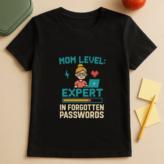 Grappig ouderlijk Shirt; expert in vergeten wachtw T-shirt