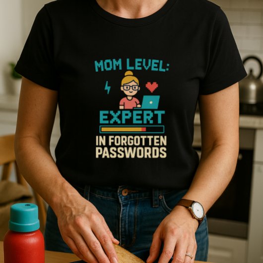 Grappig ouderlijk Shirt; expert in vergeten wachtw T-shirt