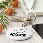 Grappig ouderschap citeert kind cadeaus sleutelhan sleutelhanger (Zijkant)