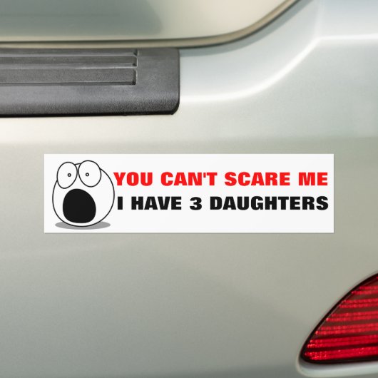 Grappig Ouderschap Quote, ik heb 3 DAGEN. Bumpersticker (Op auto)