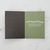 Grappig ouderwetse Man met tijger Kaart (Binnen)