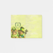 GRAPPIG OUDERWETSE ST.PATRICK'S DAY CATS MONOGRAM POST-IT® NOTES (Voorkant)