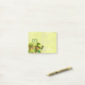 GRAPPIG OUDERWETSE ST.PATRICK'S DAY CATS MONOGRAM POST-IT® NOTES (Op bureau)
