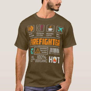 Grappig over brandweerman t-shirt