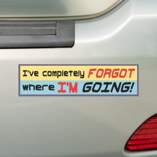 Grappig over de Bumpersticker. Bumpersticker (Op auto)