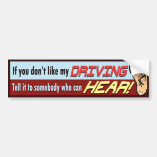 Grappig over de Bumpersticker. Bumpersticker