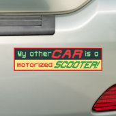Grappig over de Bumpersticker. Bumpersticker (Op auto)