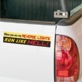Grappig over de Bumpersticker. Bumpersticker (Op Truck)