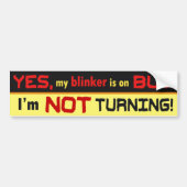 Grappig over de Bumpersticker. Bumpersticker (Voorkant)