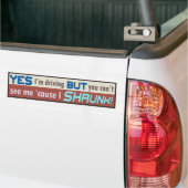 Grappig over de Bumpersticker. Bumpersticker (Op Truck)